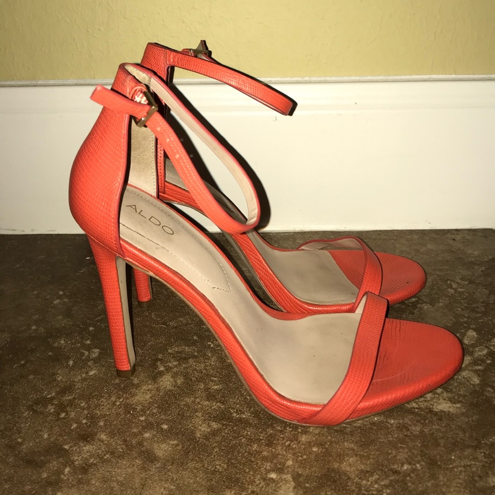Orange Aldo Heels